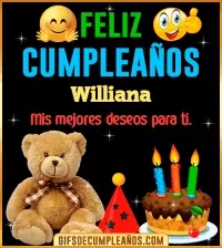 GIF Gif de cumpleaños Williana